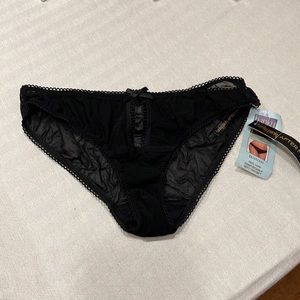 Hanky Panky, Small, Black,Sheer Panty.